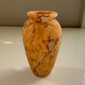 Antique (Ancient!) Egyptian Hand-Carved Alabaster Jar Vase